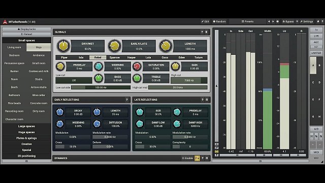 Reverb design #3 - Dampening, modulation and polymorphic algorithms